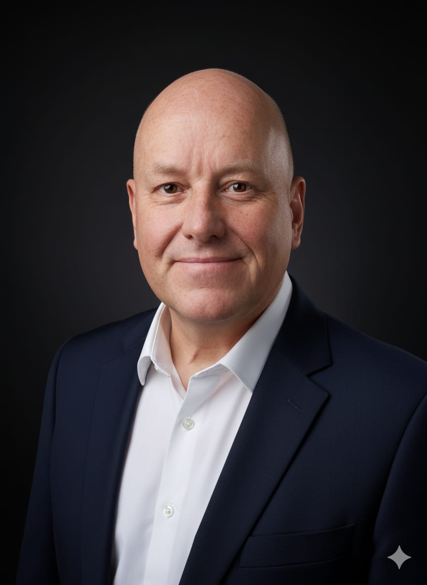 Portrait vor schwarzem Hintergrund von Jürgen Wrede Sparring